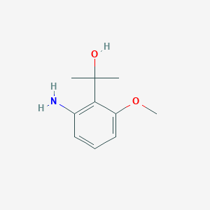 molecular formula C10H15NO2 B8463087 2-(2-Amino-6-methoxyphenyl)propan-2-ol 