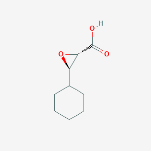 molecular formula C9H14O3 B8463089 (2S,3R)-2,3-epoxy-3-cyclohexylpropionic acid CAS No. 499783-91-4
