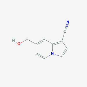 molecular formula C10H8N2O B8463109 7-Hydroxymethylindolizine-1-carbonitrile 