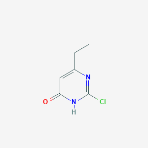 molecular formula C6H7ClN2O B8463222 6-Ethyl-2-chloro-4-hydroxypyrimidine 