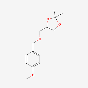 molecular formula C14H20O4 B8463235 2,2-Dimethyl-4-(p-methoxybenzyloxy)methyl-1,3-dioxolane 