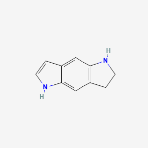 molecular formula C10H10N2 B8463271 1,2,3,5-Tetrahydro-pyrrolo[2,3-f]indole 