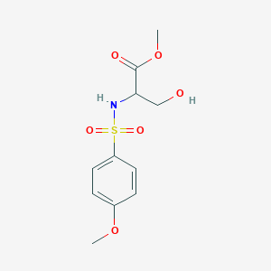 Methyl 3-hydroxy-2-(4-methoxybenzenesulfonylamino)propionate