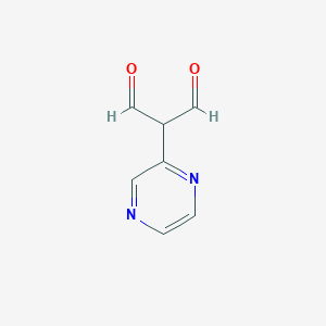 molecular formula C7H6N2O2 B084633 2-(Pyrazin-2-yl)malonaldehyde CAS No. 13481-00-0