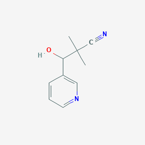 3-(2-Cyano-2-methyl-1-hydroxypropyl)pyridine