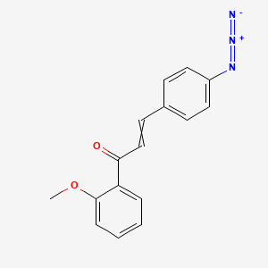 molecular formula C16H13N3O2 B8463317 3-(4-Azidophenyl)-1-(2-methoxyphenyl)prop-2-en-1-one CAS No. 94413-94-2