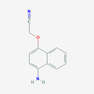 molecular formula C12H10N2O B8463318 (4-Aminonaphthalen-1-yloxy)-acetonitrile 