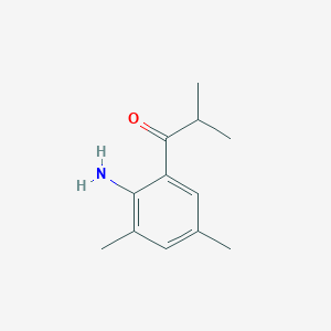 molecular formula C12H17NO B8463325 2'-Amino-3',5'-dimethyl-2-methylpropiophenone 