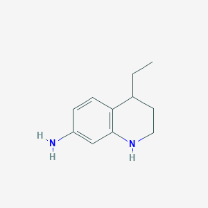 (r/s)-7-Amino-4-ethyl-1,2,3,4-tetrahydroquinoline
