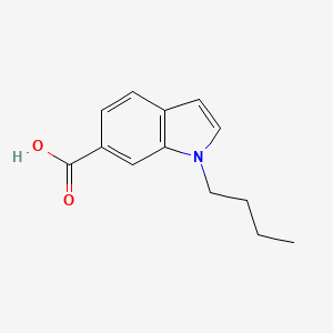 molecular formula C13H15NO2 B8463467 1-butyl-1H-indole-6-carboxylic acid 