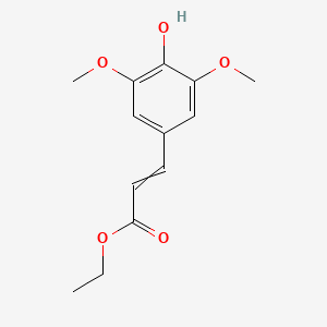 molecular formula C13H16O5 B8463488 Ethyl 3,5-dimethoxy-4-hydroxycinnamate 
