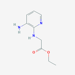 molecular formula C9H13N3O2 B8463511 Ethyl 2-(3-aminopyridin-2-ylamino)acetate 