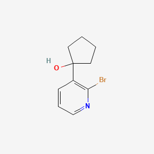 molecular formula C10H12BrNO B8463515 1-(2-Bromo-pyridin-3-yl)-cyclopentanol 