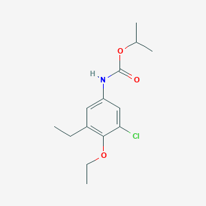 molecular formula C14H20ClNO3 B8463519 Propan-2-yl (3-chloro-4-ethoxy-5-ethylphenyl)carbamate CAS No. 84971-02-8