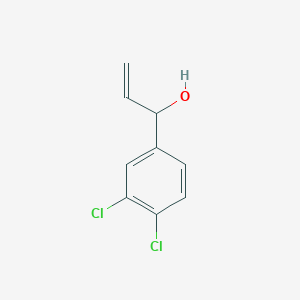 molecular formula C9H8Cl2O B8463522 alpha-Ethenyl-3,4-dichlorobenzenemethanol 