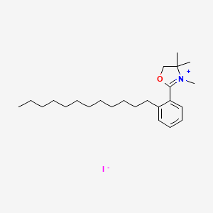 2-(2-Dodecylphenyl)-3,4,4-trimethyl-4,5-dihydro-1,3-oxazol-3-ium iodide