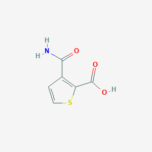 molecular formula C6H5NO3S B8463579 3-Carbamoyl-thiophene-2-carboxylic acid 