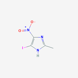 molecular formula C4H4IN3O2 B084636 5-iodo-2-methyl-4-nitro-1H-imidazole CAS No. 13369-83-0