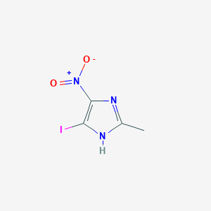 molecular formula C4H4IN3O2 B084636 4-ヨード-2-メチル-5-ニトロ-1H-イミダゾール CAS No. 13369-83-0