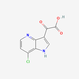 molecular formula C9H5ClN2O3 B8463605 (7-chloro-1H-pyrrolo[3,2-b]pyridin-3-yl)-oxo-acetic acid 