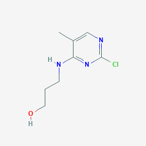 3-[(2-Chloro-5-methyl-4-pyrimidinyl)amino]-1-propanol