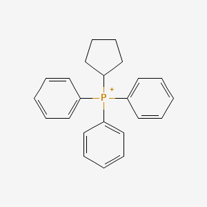 molecular formula C23H24P+ B8463641 Triphenylcyclopentylphosphonium 