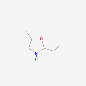 molecular formula C6H13NO B8463646 2-Ethyl-5-methyl oxazolidine 
