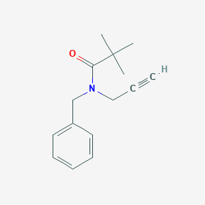 molecular formula C15H19NO B8463660 N-benzyl-2,2-dimethyl-N-prop-2-yn-1-ylpropanamide 