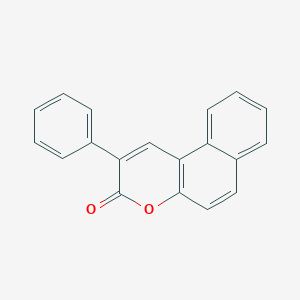 molecular formula C19H12O2 B084637 2-Phenylbenzo[f]chromen-3-one CAS No. 13759-56-3
