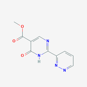molecular formula C10H8N4O3 B8463703 Methyl 4-hydroxy-2-(pyridazin-3-yl)pyrimidine-5-carboxylate 