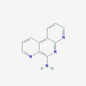 molecular formula C11H8N4 B8463706 Pyrido[3,2-f][1,7]naphthyridin-6-amine 