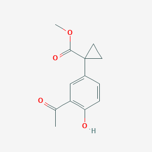 3-Acetyl-4-hydroxy-phenylcyclopropanecarboxylic methyl ester
