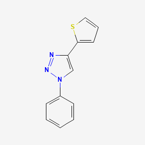 molecular formula C12H9N3S B8463814 1-phenyl-4-(thiophen-2-yl)-1H-1,2,3-triazole 
