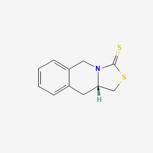 molecular formula C11H11NS2 B8463829 (10aS)-1,5,10,10a-Tetrahydro-3H-[1,3]thiazolo[3,4-b]isoquinoline-3-thione CAS No. 62855-13-4