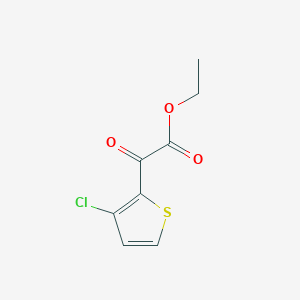 molecular formula C8H7ClO3S B8463881 (3-Chlorothiophen-2-yl)-oxo-acetic acid ethyl ester 