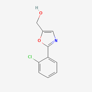 molecular formula C10H8ClNO2 B8463923 [2-(2-Chlorophenyl)-1,3-oxazol-5-yl]methanol 
