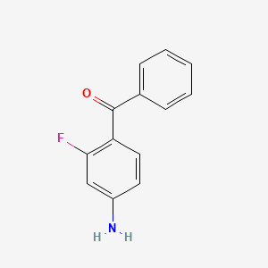 molecular formula C13H10FNO B8463949 4-Amino-2-fluorobenzophenone 
