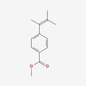 molecular formula C13H16O2 B8463965 Benzoic acid, 4-(1,2-dimethyl-1-propen-1-yl)-, methyl ester 