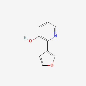 molecular formula C9H7NO2 B8463976 2-(Furan-3-yl)pyridin-3-ol 
