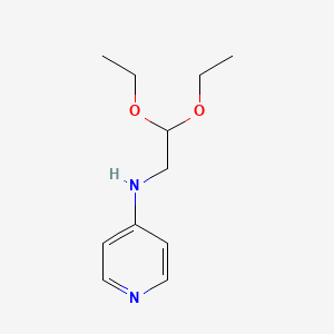 molecular formula C11H18N2O2 B8463994 N-(2,2-Diethoxyethyl)pyridin-4-amine CAS No. 63188-88-5