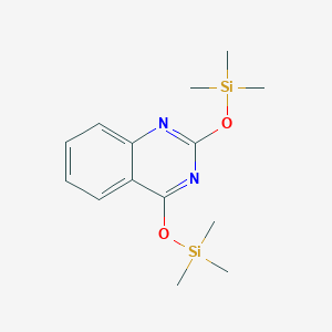 molecular formula C14H22N2O2Si2 B8463997 Quinazoline, 2,4-bis[(trimethylsilyl)oxy]- CAS No. 15135-19-0
