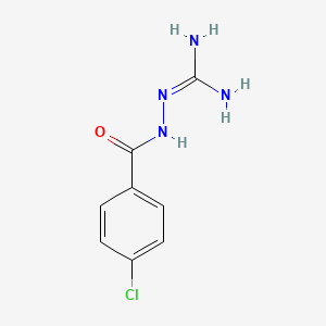 molecular formula C8H9ClN4O B8464037 4-Chlorobenzoic acid 2-amidinohydrazide 