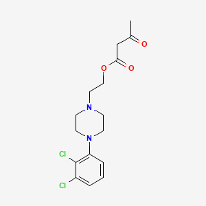 molecular formula C16H20Cl2N2O3 B8464047 2-[4-(2,3-Dichlorophenyl)piperazin-1-yl]ethyl 3-oxobutanoate CAS No. 90096-31-4