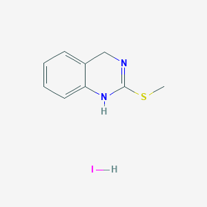 molecular formula C9H11IN2S B8464051 2-Methylsulfanyl-3,4-dihydro-quinazoline hydroiodide 