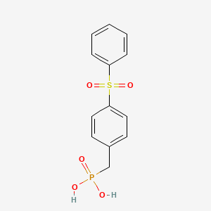 B8464056 {[4-(Benzenesulfonyl)phenyl]methyl}phosphonic acid CAS No. 114496-49-0