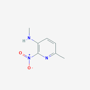 molecular formula C7H9N3O2 B8464061 2-Methyl-5-methylamino-6-nitro-pyridine 