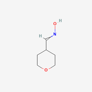 molecular formula C6H11NO2 B8464084 Tetrahydro-pyran-4-carbaldehyde oxime 