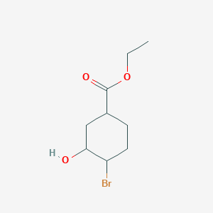 molecular formula C9H15BrO3 B8464175 ethyl (1S,3S,4R)-4-bromo-3-hydroxycyclohexane-1-carboxylate 