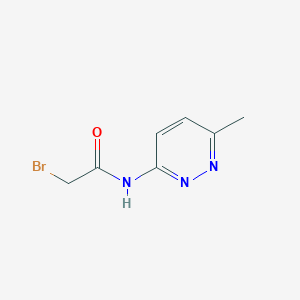 molecular formula C7H8BrN3O B8464182 2-Bromo-N-(6-methyl-pyridazin-3-yl)-acetamide 