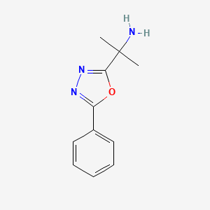 2-(5-Phenyl-1,3,4-oxadiazol-2-yl)propan-2-amine